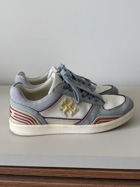 Tory Burch Leather & Suede Low-Top Sneakers